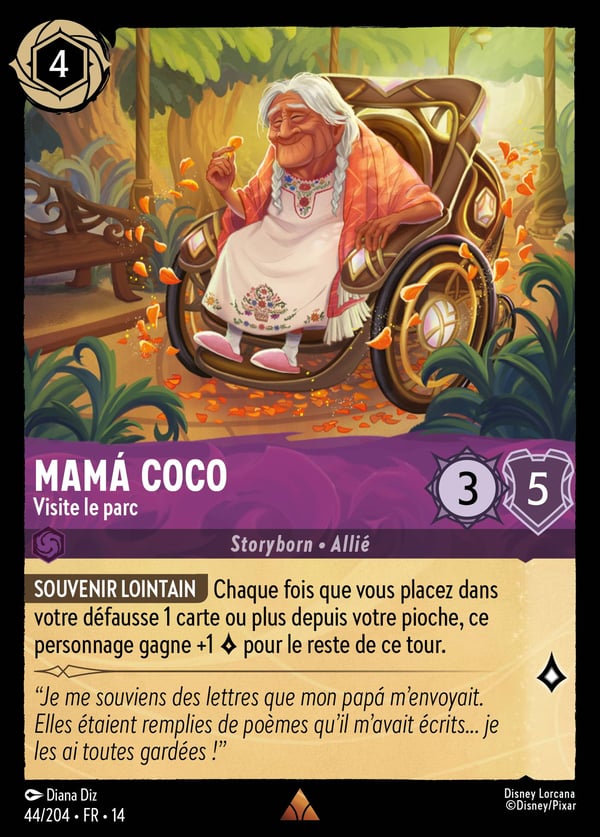 Mamá Coco – Visite le parc, carte Lorcana Hyperia City
