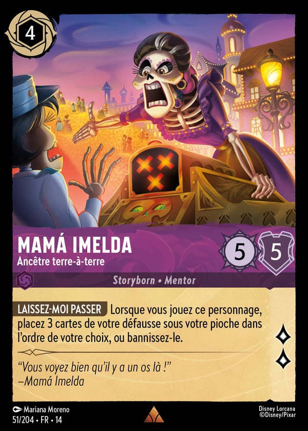 Mamá Imelda – Ancêtre terre-à-terre, carte Lorcana Hyperia City
