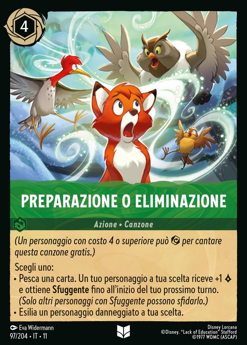 Preparazione o Eliminazione