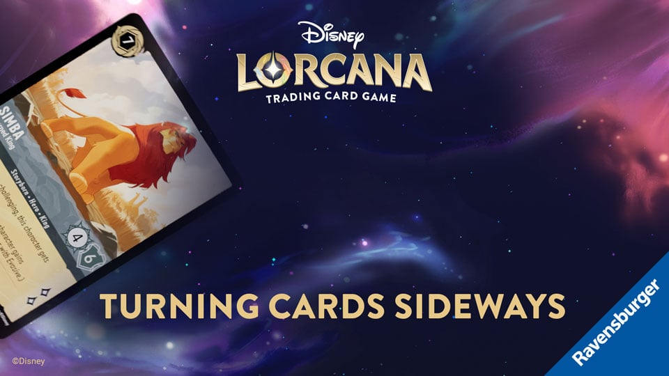 Come Giocare a Disney Lorcana - Ruotare le Carte