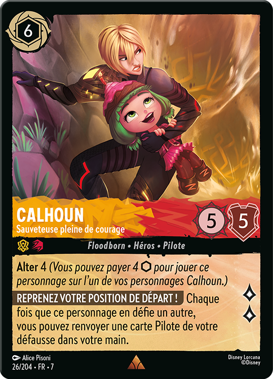 Calhoun - Sauveteuse plaine de courage card from the Disney Lorcana Trading Card Game