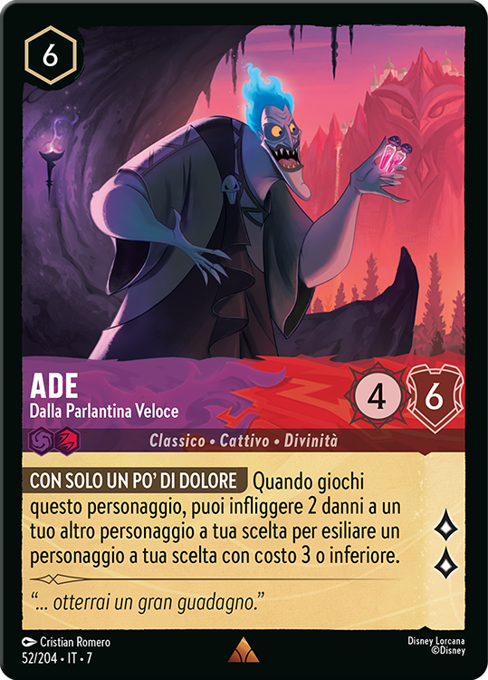 Ade - Dalla Parlantina Veloce card from the Disney Lorcana Trading Card Game