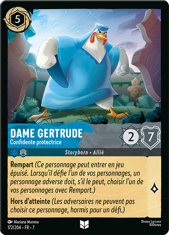 Dame Gertrude - Confidente protectrice card from the Disney Lorcana Trading Card Game