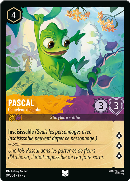 Pascal - Caméléon de jardin card from the Disney Lorcana Trading Card Game