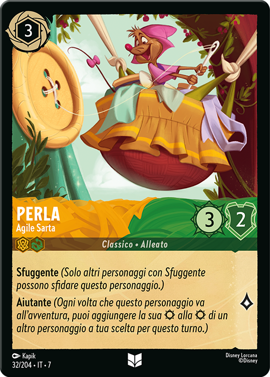 Perla - Agile Sarta card from the Disney Lorcana Trading Card Game