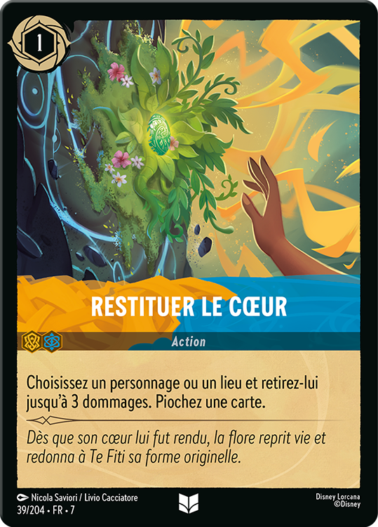 Restituer le Cœur card from the Disney Lorcana Trading Card Game