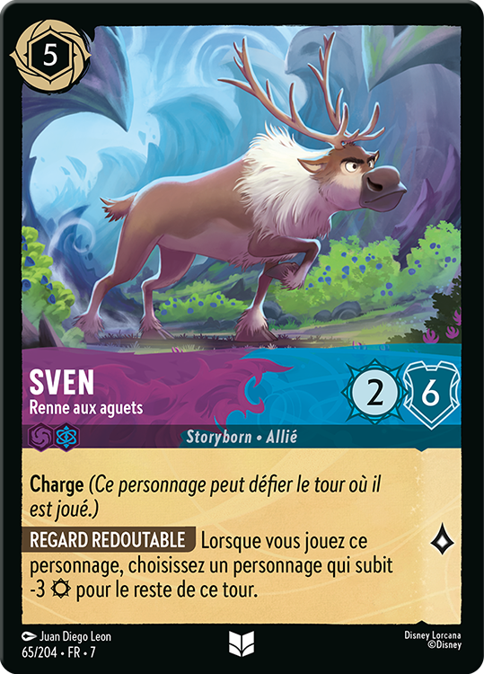 Sven - Renne aux aguets card from the Disney Lorcana Trading Card Game