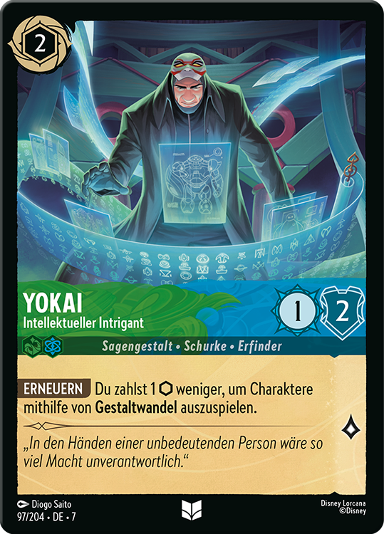 Yokai - Intellektueller Intrigant card from the Disney Lorcana Trading Card Game