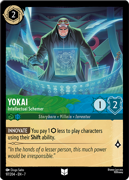 Yokai - Intellectual Schemer card from the Disney Lorcana Trading Card Game