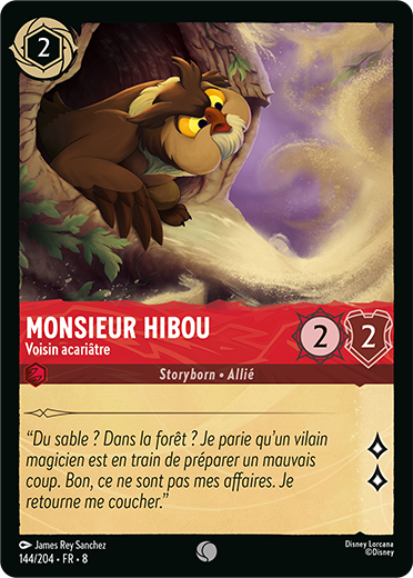 Monsieur Hibou – Voisin Acariatre