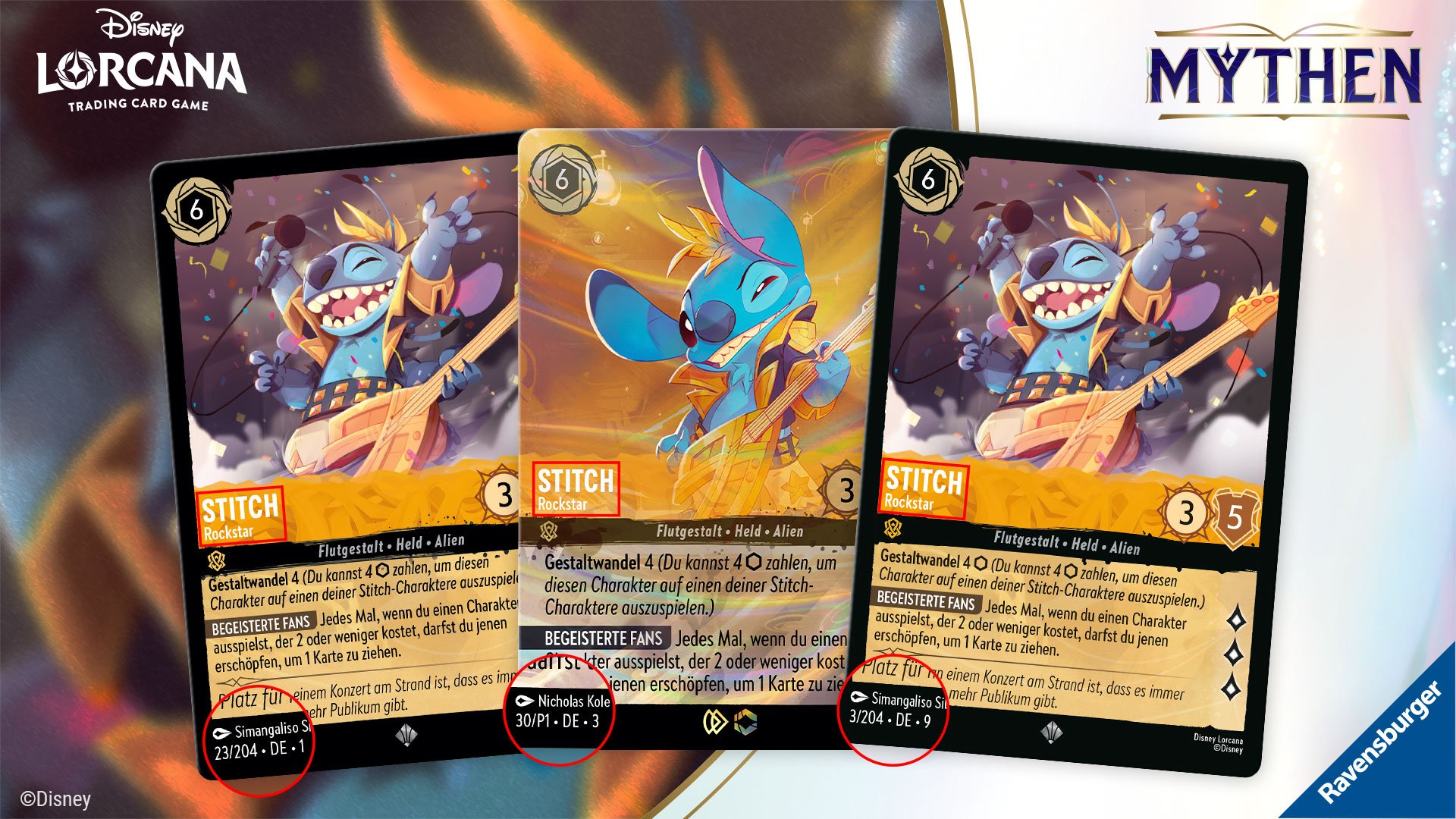 Stitch - Rockstar 3 versions
