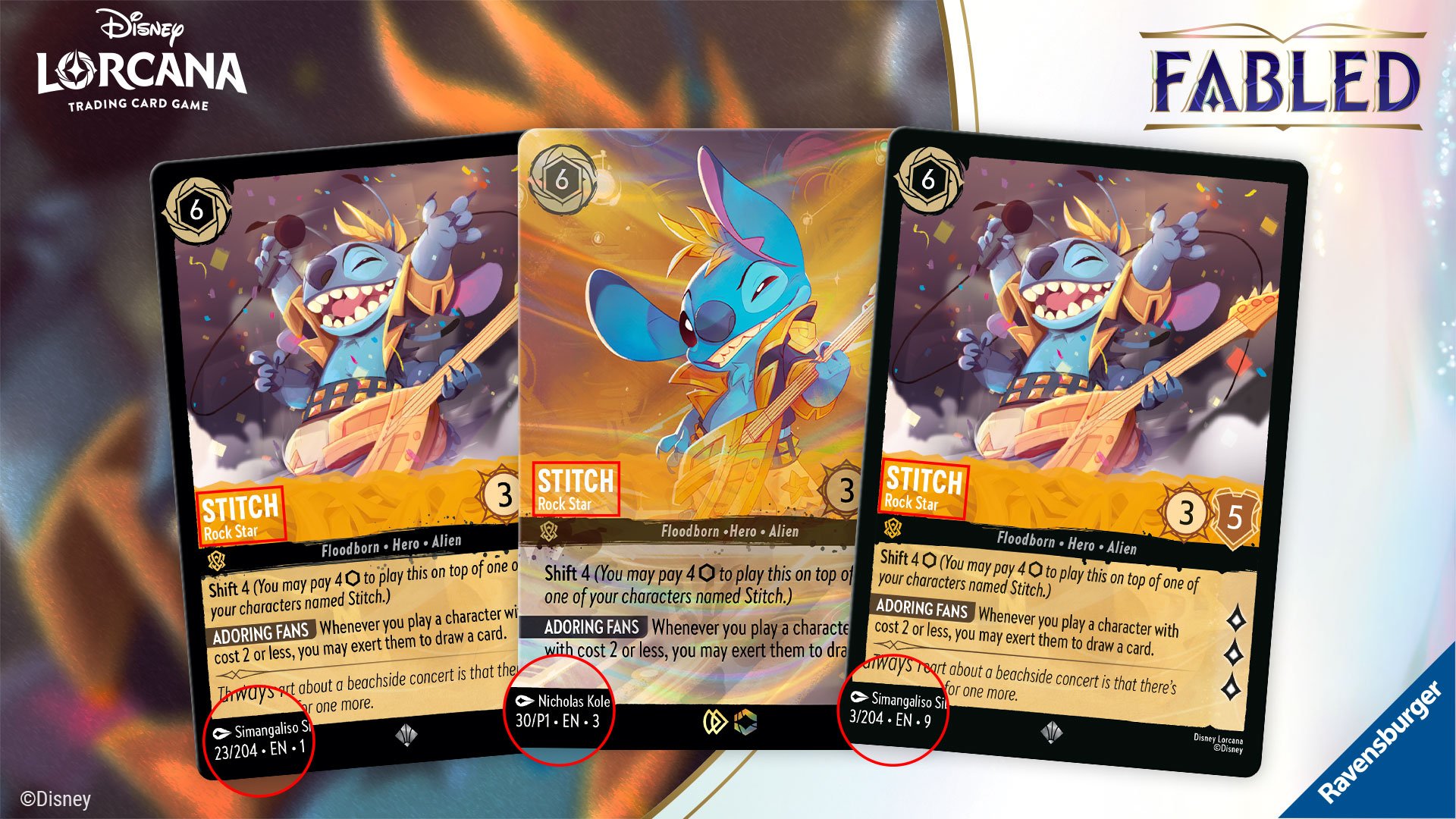 Stitch - Rockstar 3 versions