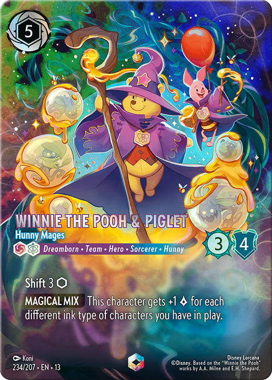Disney Lorcana TCG Winnie the Pooh Hunney Wizard