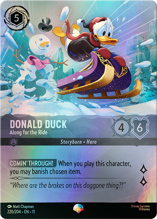 Disney Lorcana TCG Donald Duck Along for the Ride