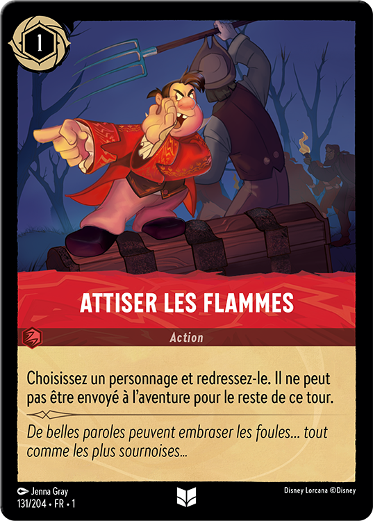 Fan the Flames card for Disney Lorcana