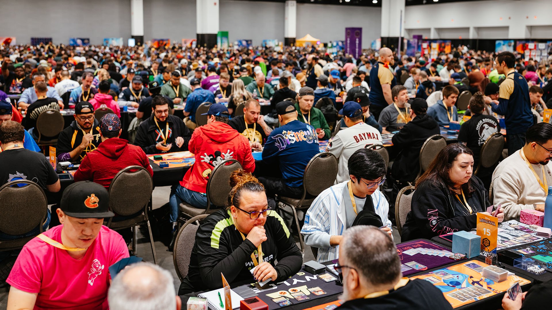 Lorcana Challenge Milwaukee wide shot pic of the event space