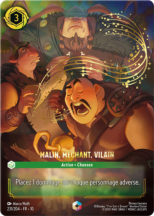 Enchanted Malicious Mean and Scary Card from Whispers in the Well