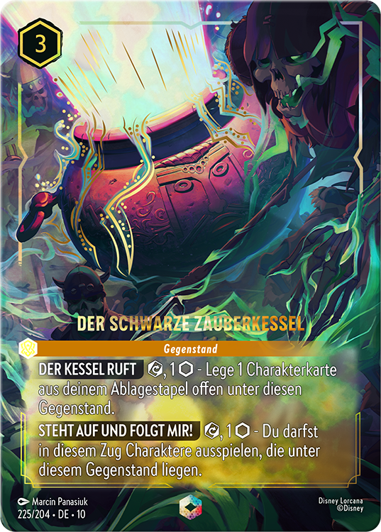 Enchanted Black Cauldron Card from Whispers in the Well