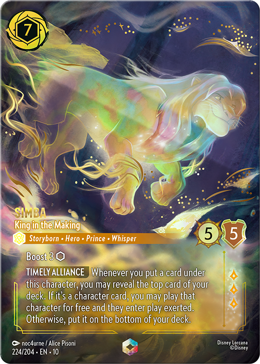 Enchanted Simba Card from Whispers in the Well