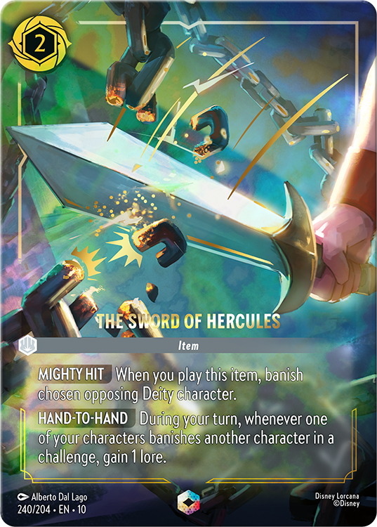 Enchanted Sword of Hercules Card from Whispers in the Well