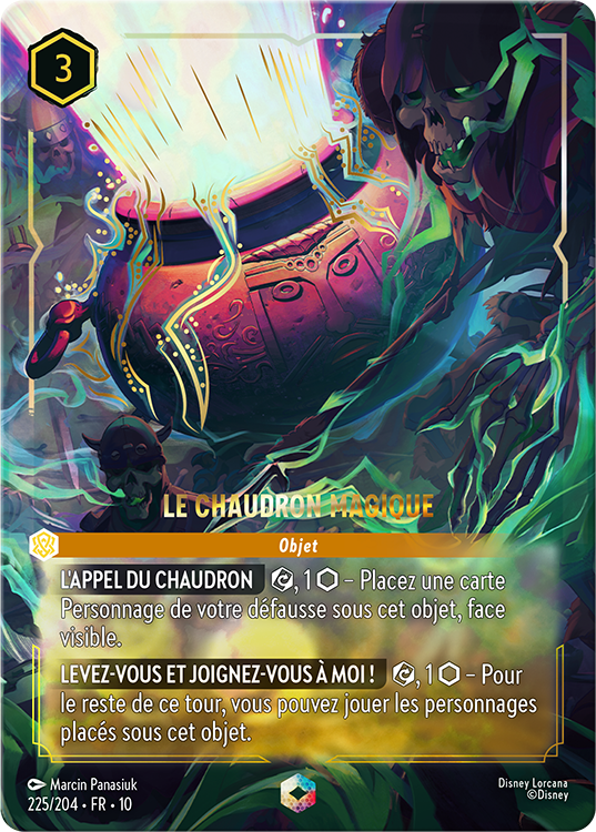 Enchanted Black Cauldron Card from Whispers in the Well