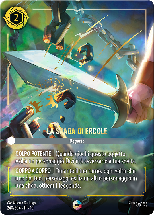 Enchanted Sword of Hercules Card from Whispers in the Well