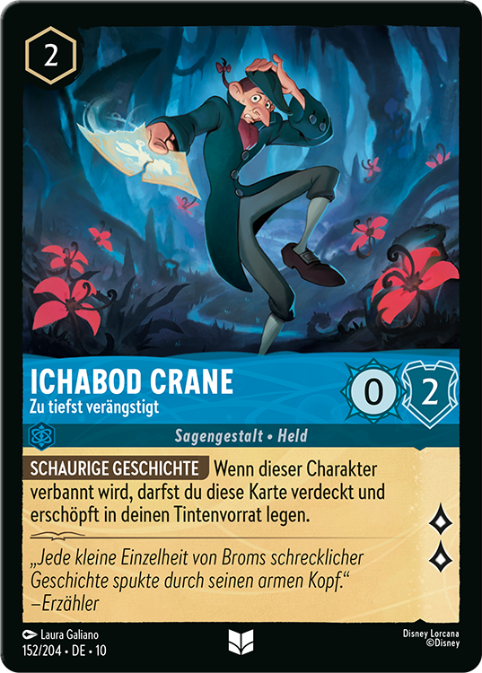 Ichabod Crane Scared Out of His Mind