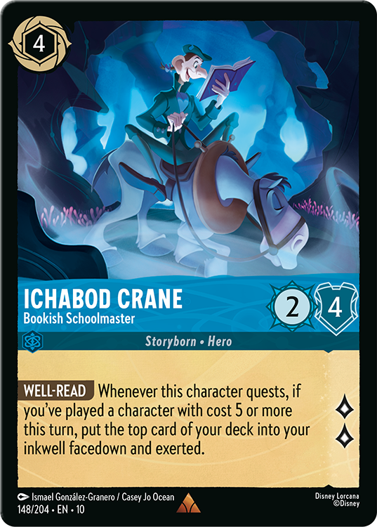 Ichabod Crane Bookish Schoolmaster