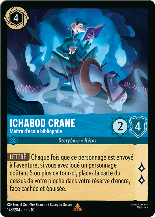 Ichabod Crane Bookish Schoolmaster