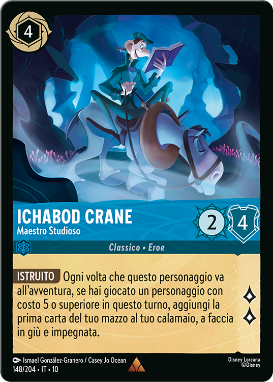 Ichabod Crane Bookish Schoolmaster