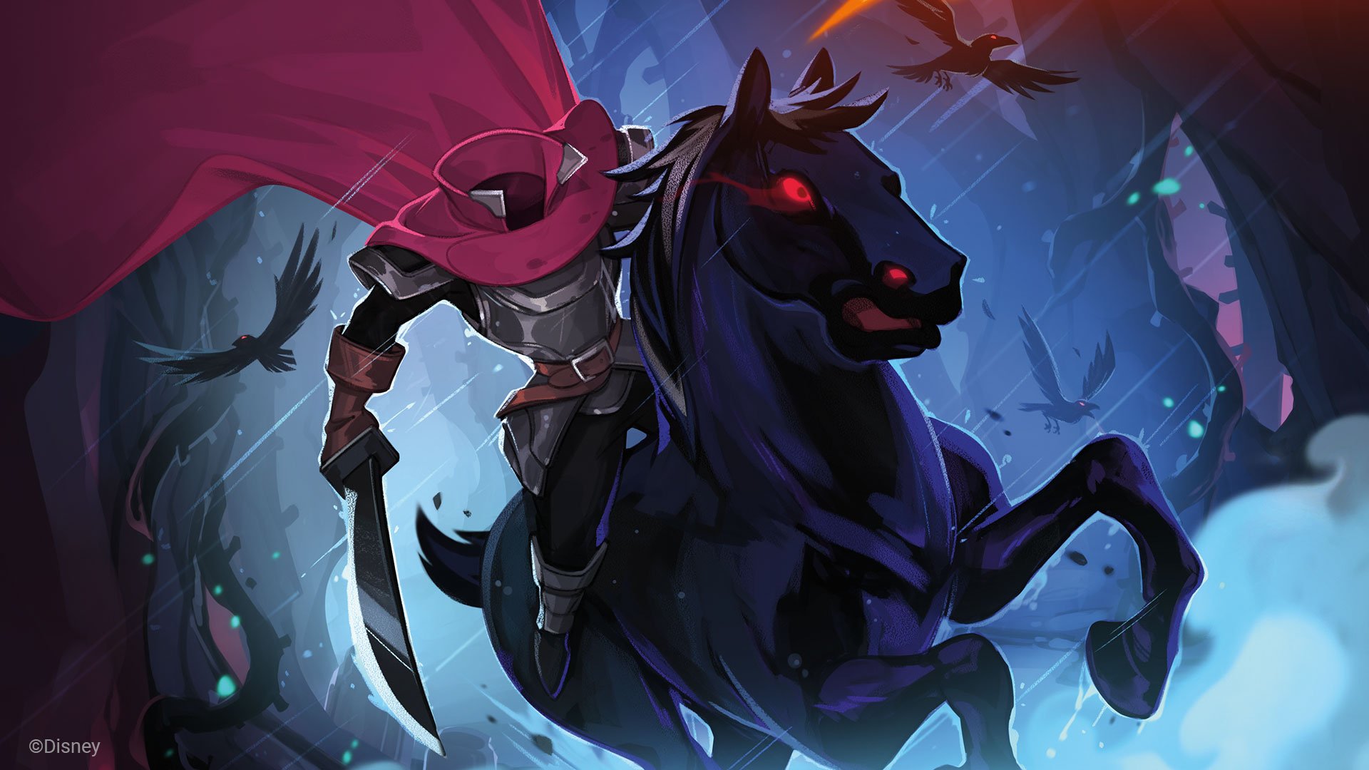 Illustration of The Headless Horseman from Disney Lorcana