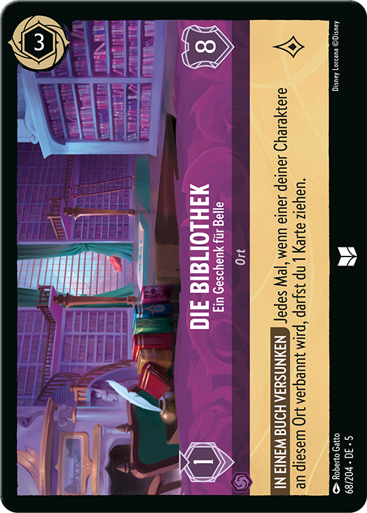 Library card for Disney Lorcana