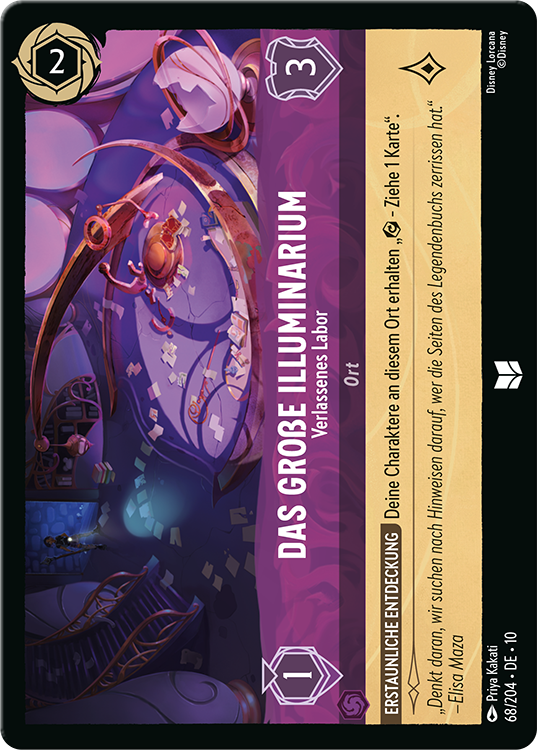 Great Illuminary card for Disney Lorcana Whispers in the Well
