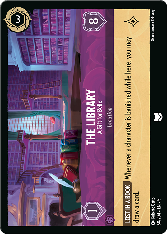 Library card for Disney Lorcana