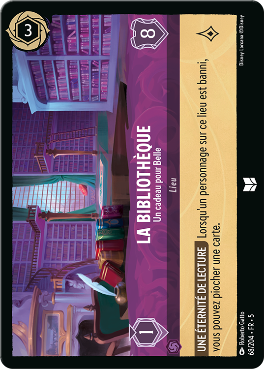 Library card for Disney Lorcana