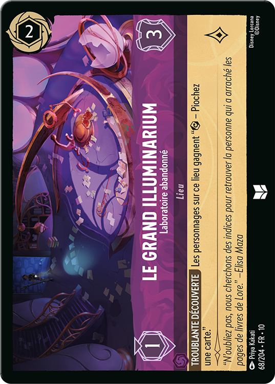 Great Illuminary card for Disney Lorcana Whispers in the Well