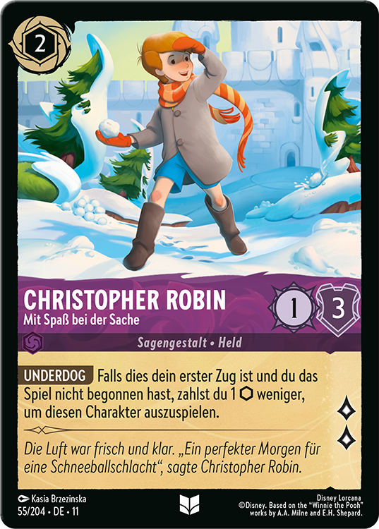 Christopher Robin - Joining the Fun Lorcana card