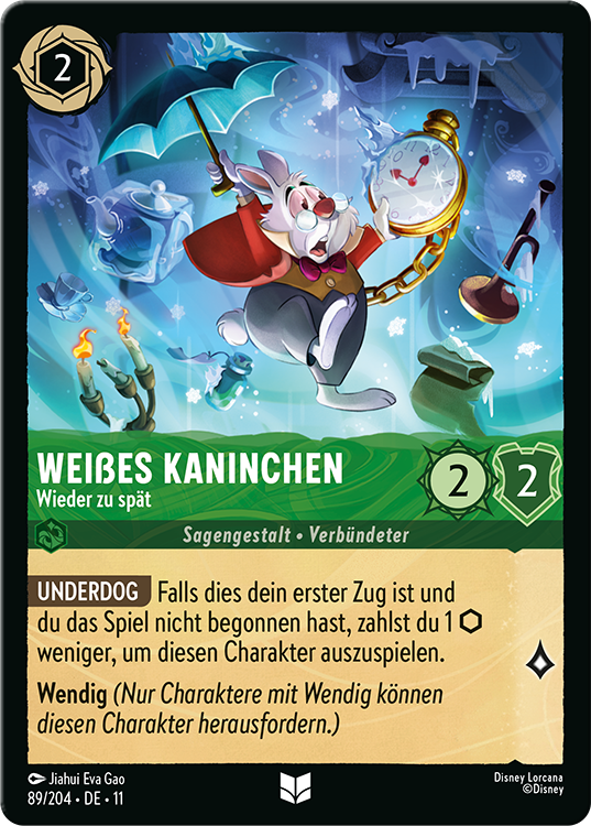 White Rabbit Lorcana card
