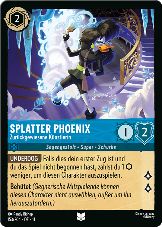 Splatter Phoenix - Rejected Artist Lorcana card