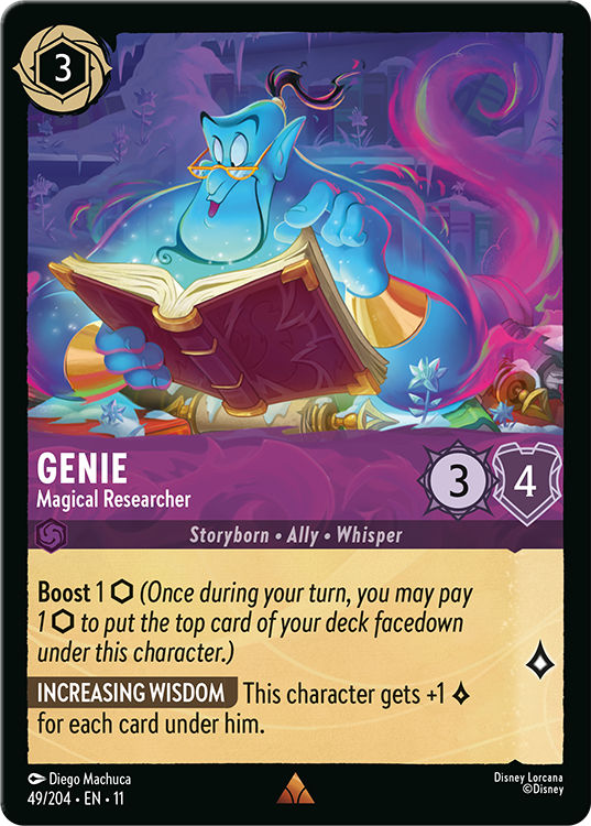 Genie - Magical Researcher Lorcana card