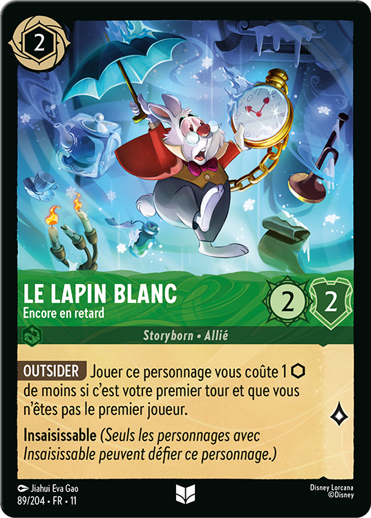 White Rabbit Lorcana card