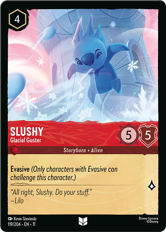 Slushy card from Disney Lorcana