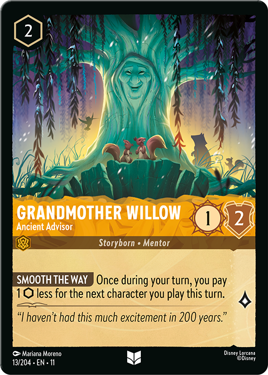 Disney Lorcana TCG Grandmother Willow – Ancient Advisor