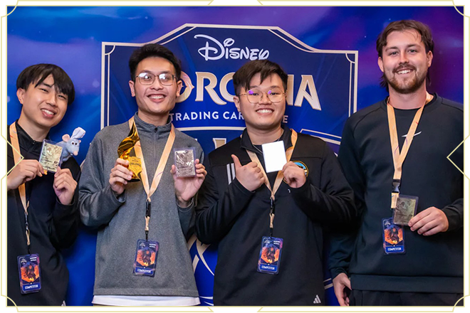 Disney Lorcana TCG Melbourne Challenge Top 4 Players