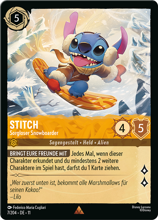 Stitch - Carefree Snowboarder