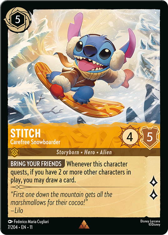 Stitch - Carefree Snowboarder