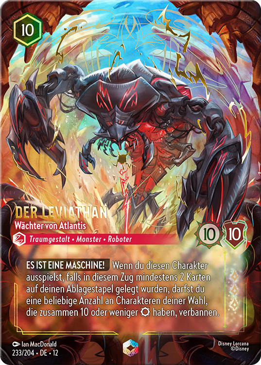 The Leviathan- Guardian of Atlantis Disney Lorcana TCG