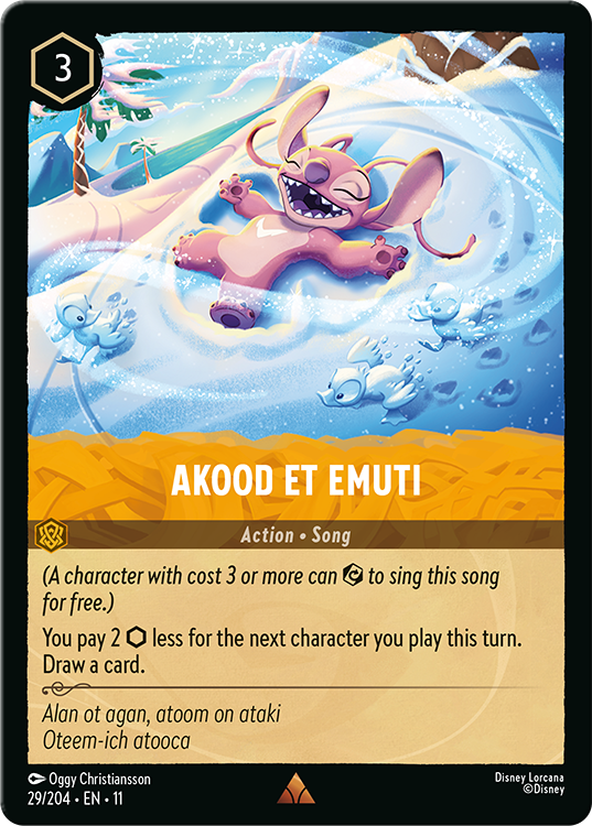 Disney Lorcana TCG Akood et Emuti