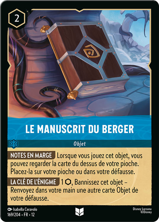 Le manuscrit du Berger carte