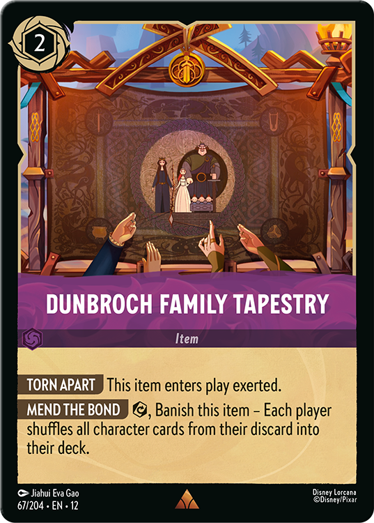 Dunbroch Family Tapestry card